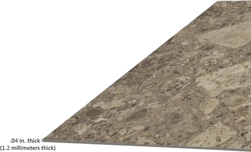 Vista 5 de Nexus - Azulejos de vinilo autoadhesivos para suelo de 12 pulgadas, 20 azulejos - 12'' x 12'', Emporador Marble Peel & Stick, suelo de bricolaje