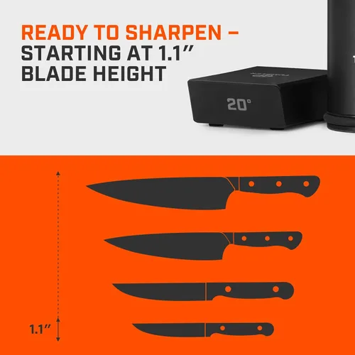 Vista 8 de TUMBLER Pro Rolling Knife Sharpener™ - Afilado de cuchillos hecho fácil - Kit de afilado de cuchillos rodante con sistema de disco removible