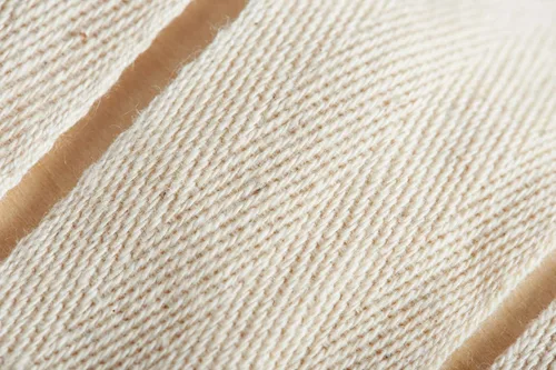 Vista 3 de Abbaoww Cinta de sarga de algodón de 50 yardas, 1 pulgada, cinta de cinta natural suave en espiga para coser manualidades, color beige