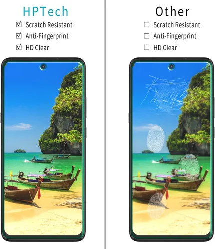 Vista 2 de Paquete de 2 protectores de pantalla para Motorola Moto One 5G Ace vidrio templado
