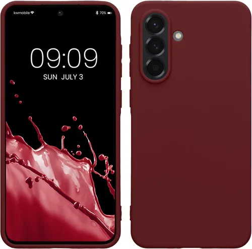 Vista 21 de kwmobile Funda compatible con Samsung Galaxy A12 - Funda protectora de silicona TPU suave y delgada - Verde oscuro mate