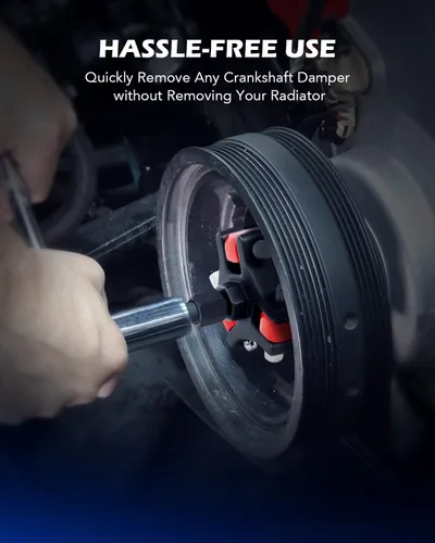 Vista 4 de Orion Motor Tech Kit de extractor de equilibrador armónico, juego de extractores de 3 mandíbulas ajustables para quitar amortiguadores armónicos