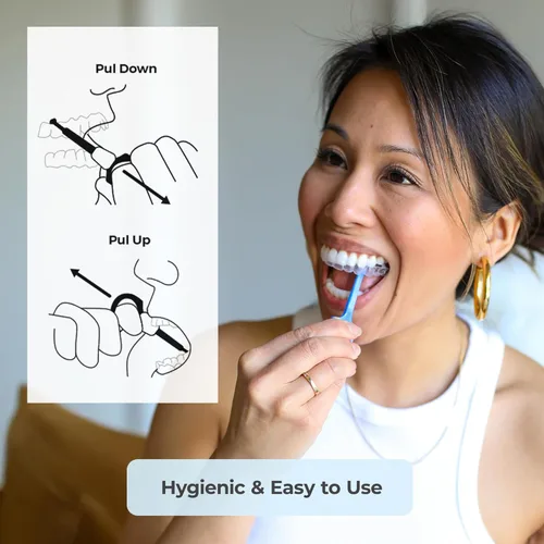 Vista 3 de PUL Paquete de 2 Herramientas Reutilizables Transparentes para Remover Alineadores — Compatible con Invisalign, Brackets Removibles, Retenedores