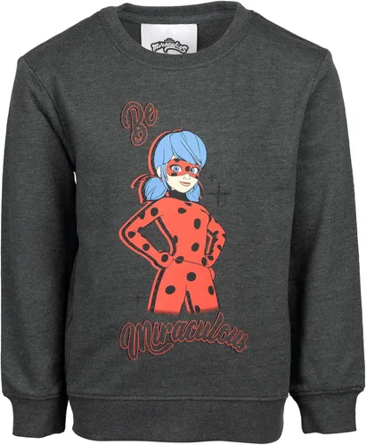 Vista 3 de Miraculous Cat Noir Ladybug - Conjunto de sudadera y leggings de rizo francés para niñas pequeñas a grandes