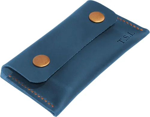 Vista 7 de Cartera de cuero personalizada, cartera de cuero hecha a mano, tarjetero de cuero, billetera minimalista, billetera delgada, regalo personalizado