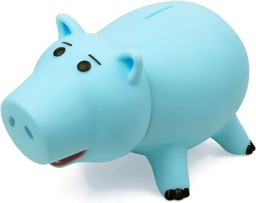 Vista 12 de PHOCAS - Hucha de Cerdo Hamm, Hucha de Monedas de Cerdo Rosa Irrompible Linda de Plástico, Banco de Ahorro de Monedas para Niños, Regalo de Navidad