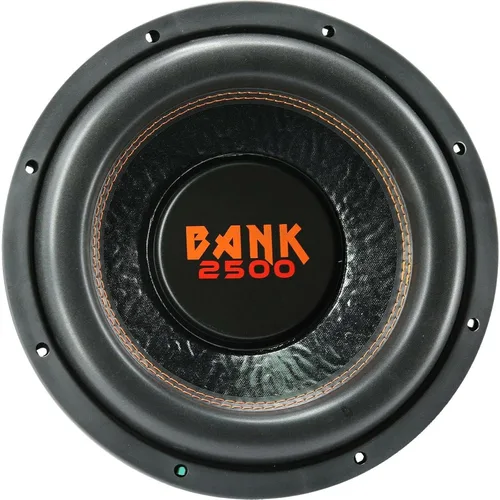 Vista 2 de Audiobank Bank2500 Series 12 pulgadas BK-12 2500 vatios de potencia máxima Elite Audio para coche Subwoofer poco profundo 4 Ohm DVC - Bobina de voz