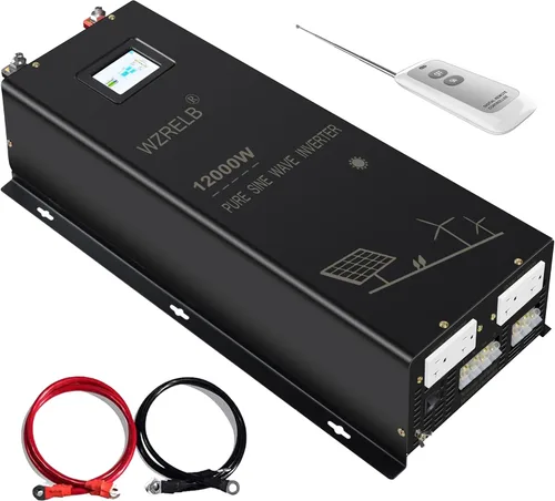 Vista 15 de WZRELB Inversor de onda sinusoidal pura de 2500 W 48 V CC a CA 120 V 240 V fase dividida, sobrecarga de 5 kW, 5 tomas de CA, terminal de cableado