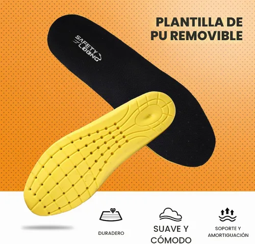 Vista 7 de Botas de trabajo para hombre, botas de trabajo de cuero Negro