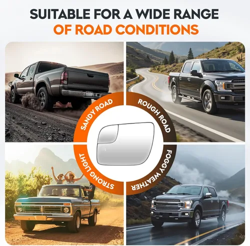 Vista 7 de Youxmoto Espejo de cristal con calefacción lateral para Ford Explorer 2011 2012 2013 2014 2015 2016 2017 conductor izquierdo y pasajero derecho