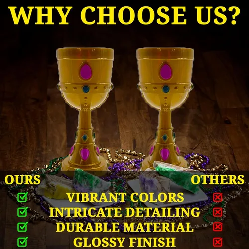 Vista 6 de Fun Express, 12 unidades de tazas estilo cáliz.