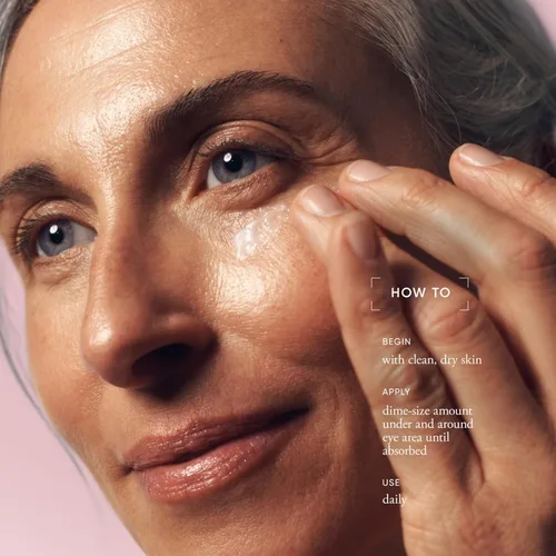 Vista 4 de philosophy Crema de ojos antiarrugas Miracle Worker correctora de línea, con vitamina C y aceite de coco, suaviza la piel alrededor de los ojos