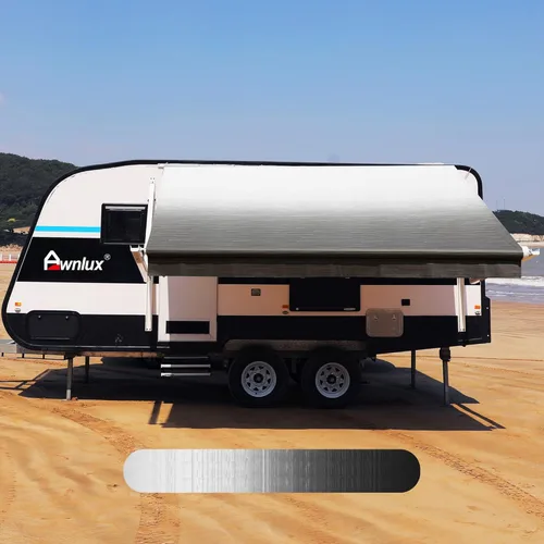 Vista 14 de Awnlux Toldo de repuesto de tela de vinilo impermeable para toldos, camping, tela de ajuste universal, protección solar UV, toldo para caravana
