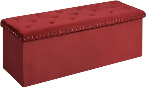 Vista 12 de B FSOBEIIALEO - Otomana de almacenamiento con forma de cubo plegable con capuchón - Otomanas con almacenamiento, cubierta de mesa de café, taburete