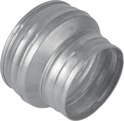 Vista 21 de Reductor de conducto redondo de 4 a 3 pulgadas - Aumento de tubería de acero galvanizado de ajuste masculino - Acoplamiento para sistemas