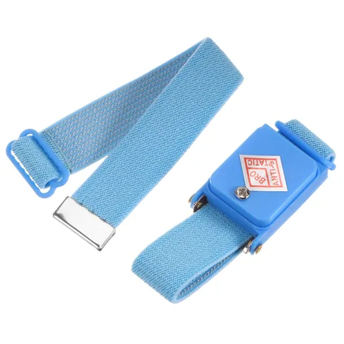 Vista 8 de MECCANIXITY Correa de muñeca antiestática, pulsera antiestática ESD ajustable inalámbrica con pulsera de repuesto para reparación de electrónica