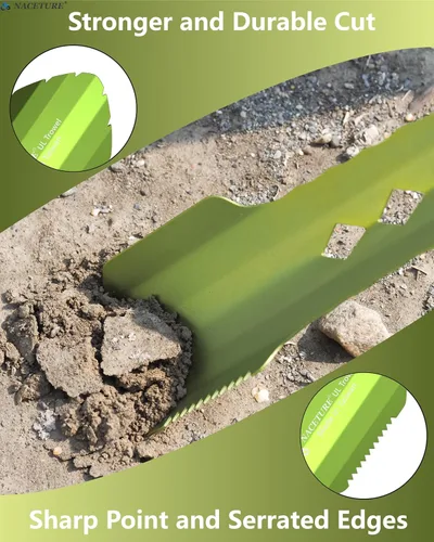 Vista 5 de NACETURE Paleta ultraligera para mochileros, pala de aluminio, multiherramienta pequeña con mango más largo, esencial para senderismo, camping