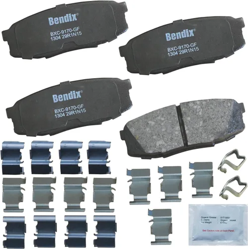 Vista 290 de Pastillas de Freno Traseras Cerámicas Bendix Priority1 CFC1510 para INFINITI QX56 2013-2011, QX80 2024-2014, Nissan Armada 2023-2017
