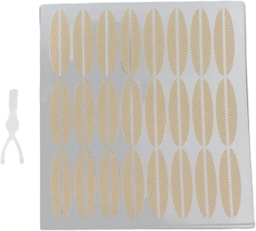 Vista 2 de ZJchao Cinta para párpados, 240 pares de calcomanías de doble cinta adhesiva con tenedor para párpados de barra de tenedor, herramienta