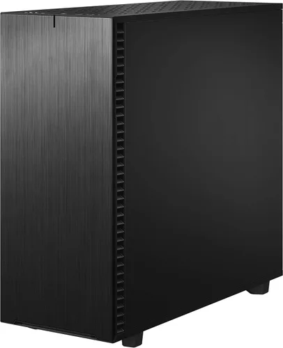 Vista 28 de Fractal Design Define 7 XL Negro de aluminio / acero cepillado sólido E-ATX Carcasa de computador de torre completa modular silenciosa