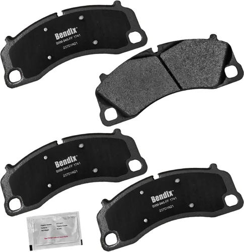 Vista 204 de Pastillas de Freno Delanteras Cerámicas Bendix Priority1 CFC430A para Modelos Selectos INFINITI G35, I30, Nissan 350Z, Altima, Juke, Maxima, Sentra