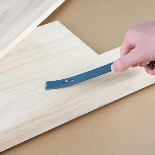 Vista 4 de 2 barras de palanca plana de 7-1/4 pulgadas y 9-1/4, extractor de uñas de lágrima, acero de alto carbono, gris