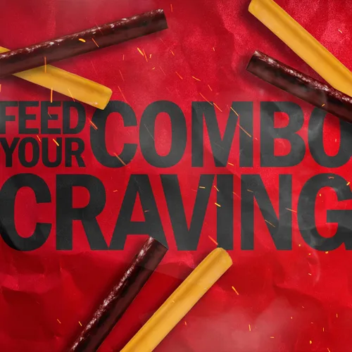 Vista 6 de Jack Link's Original de res y queso Combo, Paquete de bocadillos clásico, hecho con 100% de res y auténtico queso de Wisconsin, 8g de proteína