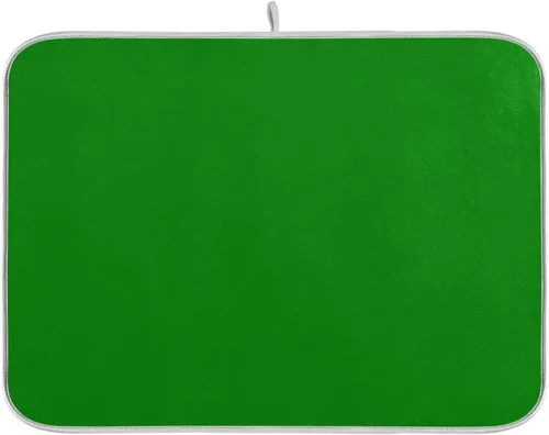 Vista 16 de Tapete de secado de platos grande verde salvia, extra grande para platos, accesorios de cocina, mostrador, almohadilla escurridor de platos