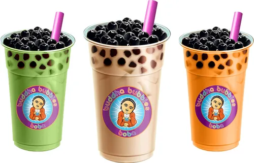 Vista 6 de Buddha Bubbles Boba - Mezcla de bebida en polvo prémium con forma de boba y té de burbujas (2.2 libras / 2.2 lbs)