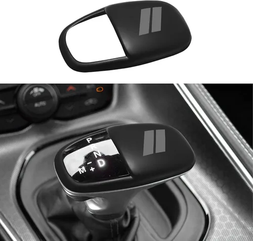 Vista 10 de Pomo de la palanca de cambios para Dodge Charger Accesorios 2015-2023 Challenger 2015-2023 2024 Durango 2016-2025 ABS Interior Inserción Decoración