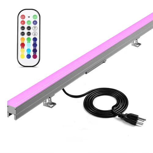 Vista 9 de Luces de Arandela de Pared Wrasse 36W Iluminación de Señal al Aire Libre Impermeable 5000K Enchufe de 38.9 Pulgadas Luz de Lavado de Pared Exterior