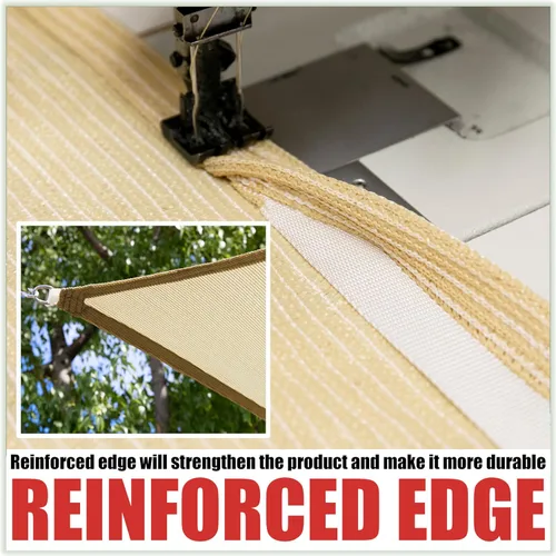 Vista 5 de Royal Shade - Toldo de tamaño personalizable RTAPS12, parasol cuadrado, rectangular de malla que bloquea los rayos UV, duración estándar comercial