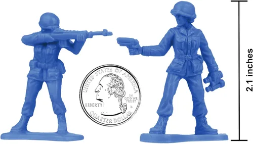 Vista 2 de BMC - Figuras de plástico para mujer, 36 unidades, color azul, fabricadas en Estados Unidos