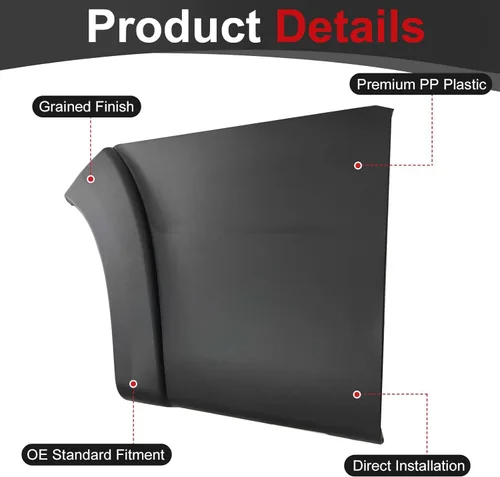 Vista 8 de Cubierta de moldura de panel lateral compatible con Ram ProMaster 1500 2500 3500 Cargo Van estándar (para cuerpo corto no modelo extendido) 2014