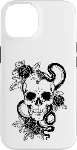 Vista 4 de Gothic Flower Skull Snake Roses Case for iPhone 16