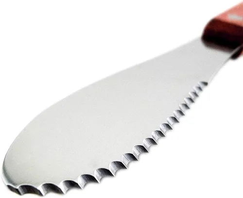 Vista 3 de Wall2Wall Esparcidor de Mantequilla Ancho de Acero Inoxidable con Borde Recto Deluxe para Sándwich Juego de Cuchillos de Condimento de Queso Crema