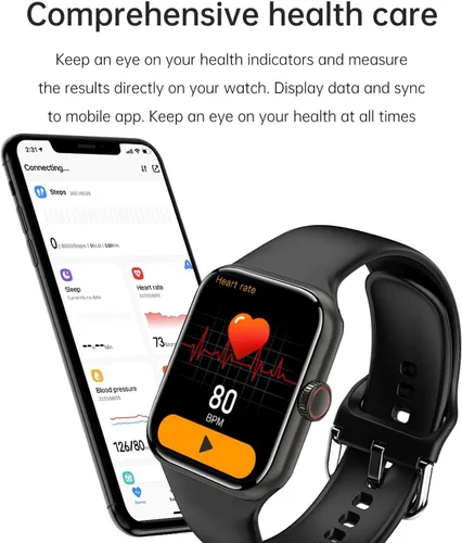 Vista 9 de Reloj inteligente para hombres y mujeres, compatible con Android iOS iPhone, pantalla táctil de 2.09 pulgadas, rastreador de actividad física, reloj