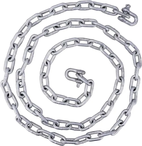 Vista 4 de Young Marine El kit de anclaje galvanizado estilo Fluke incluye anclaje galvanizado Fluke, cuerda, grilletes, cadena de 8 libras, 10 libras, 13