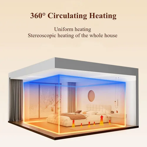 Vista 6 de Heated Carpet Area Rugs Heated Floor Mat with Adjustable Temperature Timer, Electric Heating Pad, Radiant Floor Heater Foot Warmers(B,80x120cm)