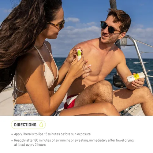 Vista 7 de Raw Elements Bálsamo labial orgánico para exteriores con protección solar SPF 30, protección UVA-UVB, apto para arrecifes, sin nano zinc, resistente