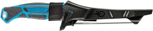 Vista 6 de Gerber Controlador de engranajes, cuchillo de filete de agua salada para pesca, cuchillo de pesca resistente, equipo de pesca premium, 6 pulgadas