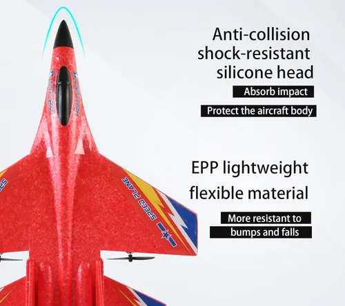 Vista 4 de Aviones de control remoto de espuma,Avión RC Fighter Jet,Juguetes Hobby Avión Regalos para Hombres Adolescentes