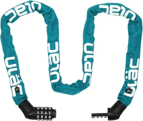 Vista 13 de ULAC Street Fighter Neo - Candado de cadena antirrobo con combinación de 4 dígitos reiniciable (negro)