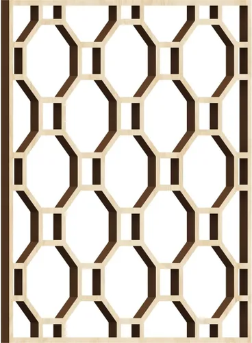 Vista 16 de Pontiac Decorative Fretwork Wood Wall Panels, Extra Small, 7 3/8" W x 7 3/8" H x 1/4" T, Alder