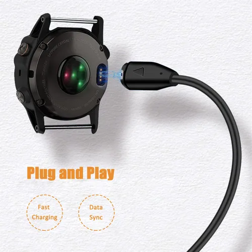 Vista 3 de Ankky - Cargador para reloj Garmin de 3.3 pies, cable de sincronización de datos para reloj Garmin 5/5S/5X/Plus/6/6S/6X/Pro/Forerunner 935/Quatix