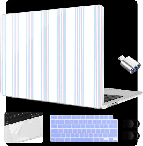 Vista 47 de MEEgoodo Funda para MacBook Air de 15 pulgadas M4/M3/M2 2025 2024 2023, funda compatible con el modelo (A3241/A3114/A2941) para MacBook Air de 15