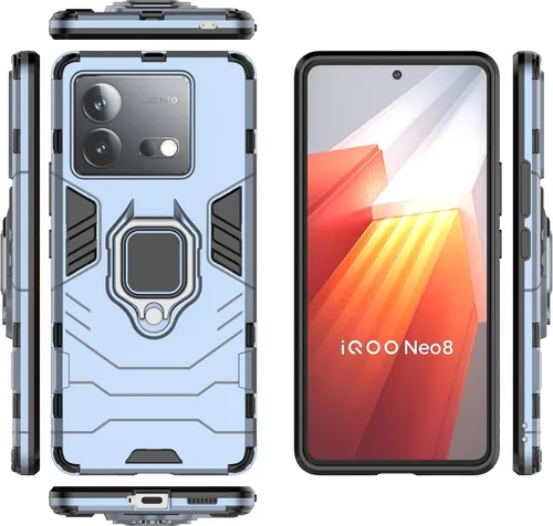 Vista 28 de Funda para Xiaomi Redmi Note 12S 4G Caso,Soporte de montaje magnético para coche Funda Shell para Xiaomi Redmi Note 12S 4G Caso Azul