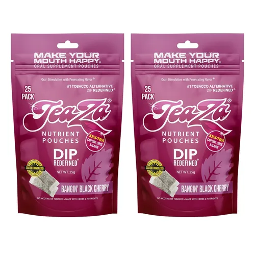 Vista 46 de Bolsas de energía TeaZa, salsa sin tabaco ni nicotina - Alternativa de tabaco y salsa energética masticable, inmersión saludable con sabor premium