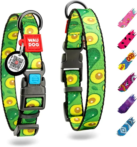 Vista 22 de WAUDOG Collar de nailon para perros – Collar ajustable para perros grandes, pequeños y medianos – Collares de cachorros para perros de razas grandes