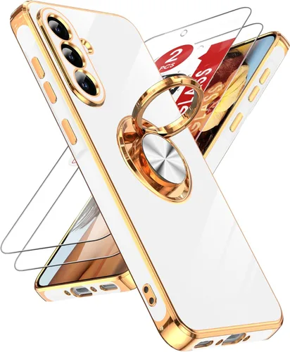 Vista 104 de LeYi Funda para iPhone XR: con Protector de Pantalla de Vidrio Templado [Paquete de 2] Soporte de Anillo Giratorio de 360°, Soporte Magnético